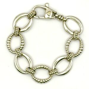 Lagos Two Tone Large Link Bracelet